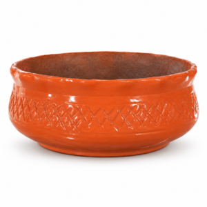 Home terracotta lattice bowl planter 01 single