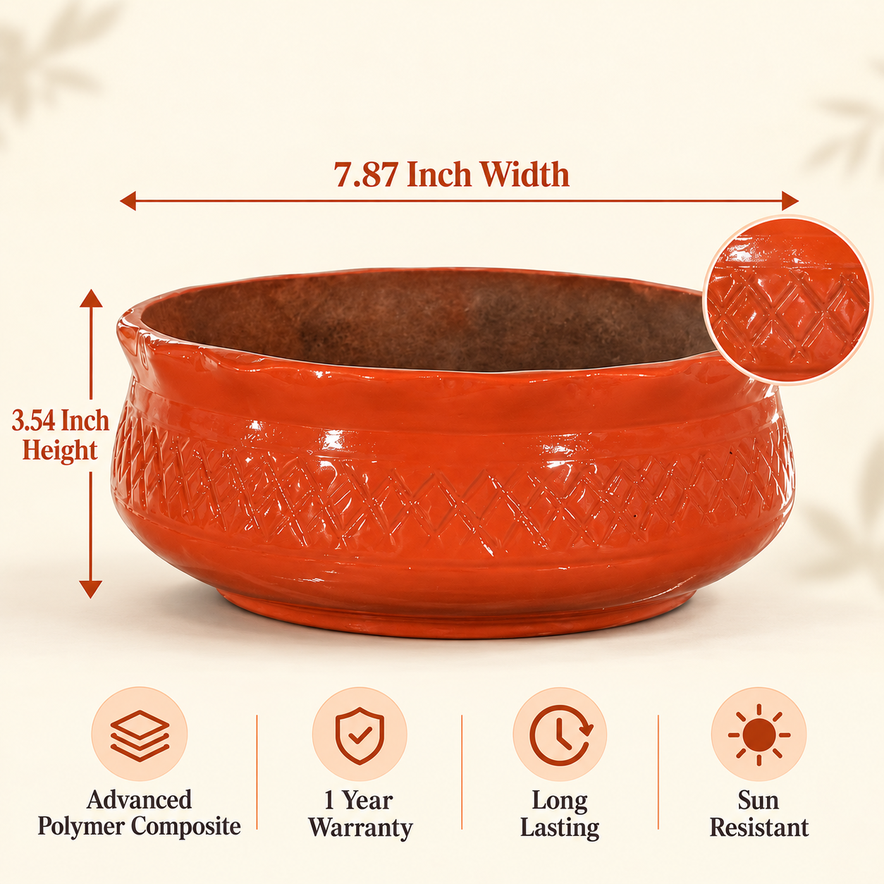 terracotta lattice bowl planter 04 details terracotta lattice bowl planter 04 details